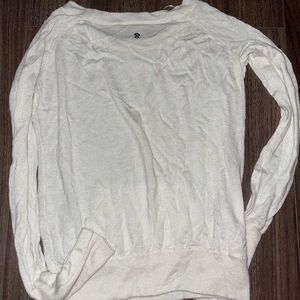 White lululemon light pullover sweater